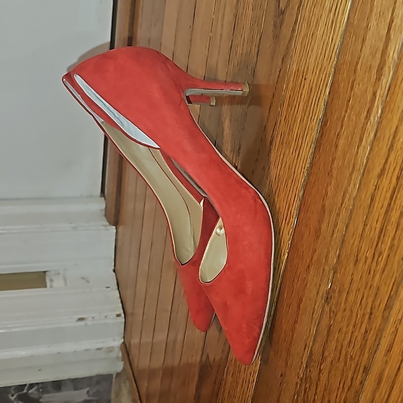 Express Red D'Orsay pumps 8.5 - Picture 5 of 8